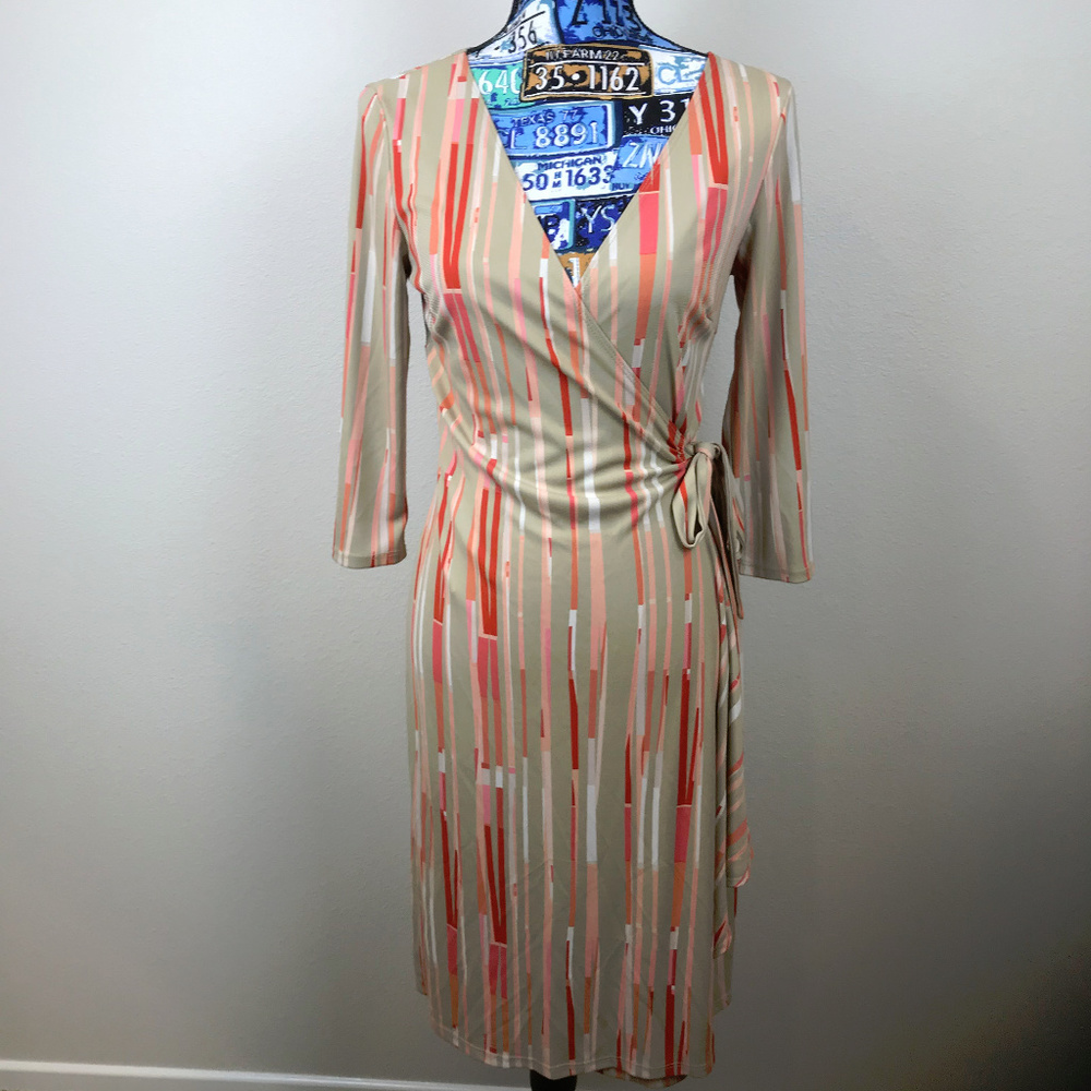 BCBG Women's Wrap Dress Med.